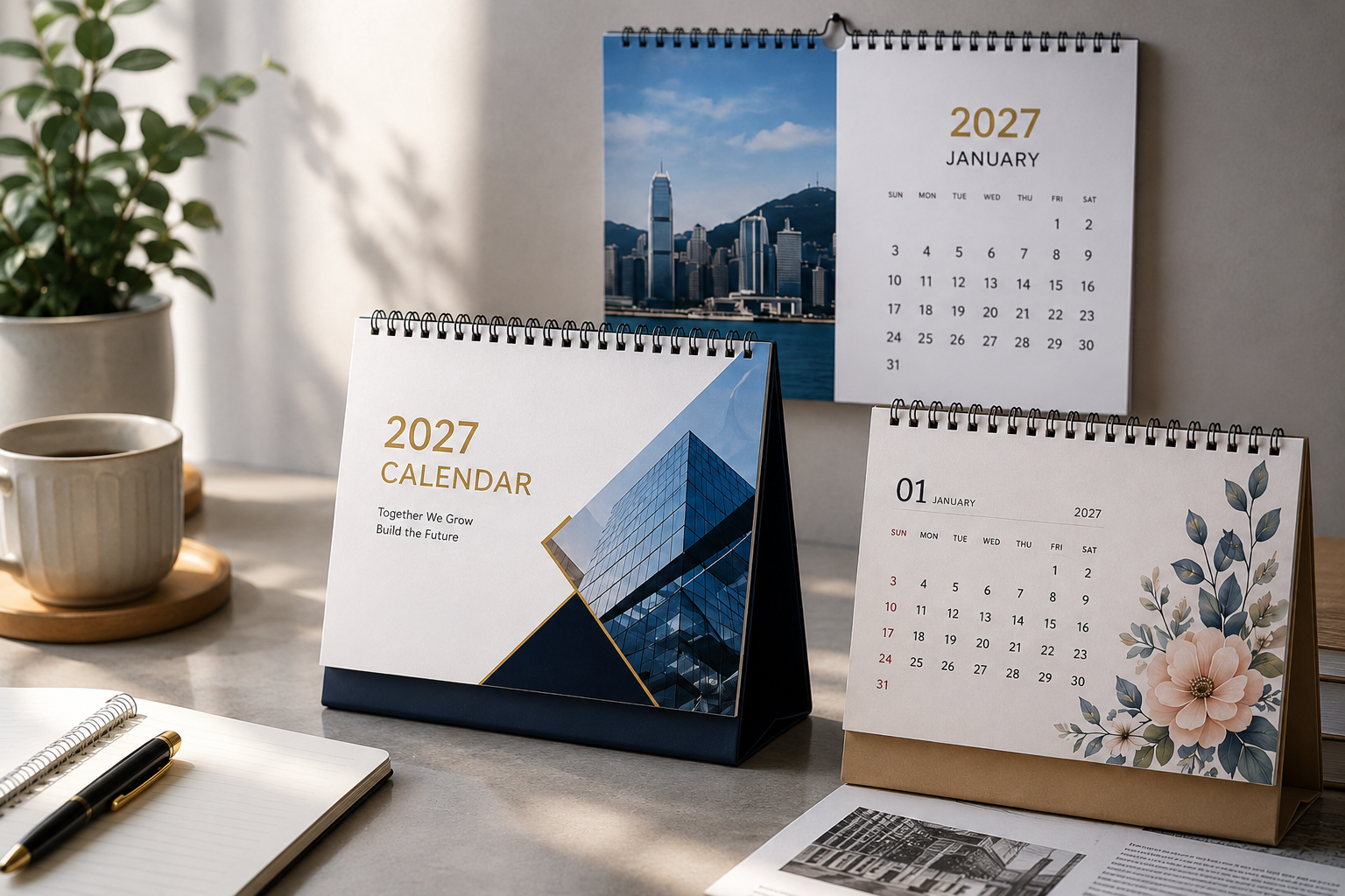 2027企業月曆印刷點揀？款式、內容、紙材同交稿一次睇