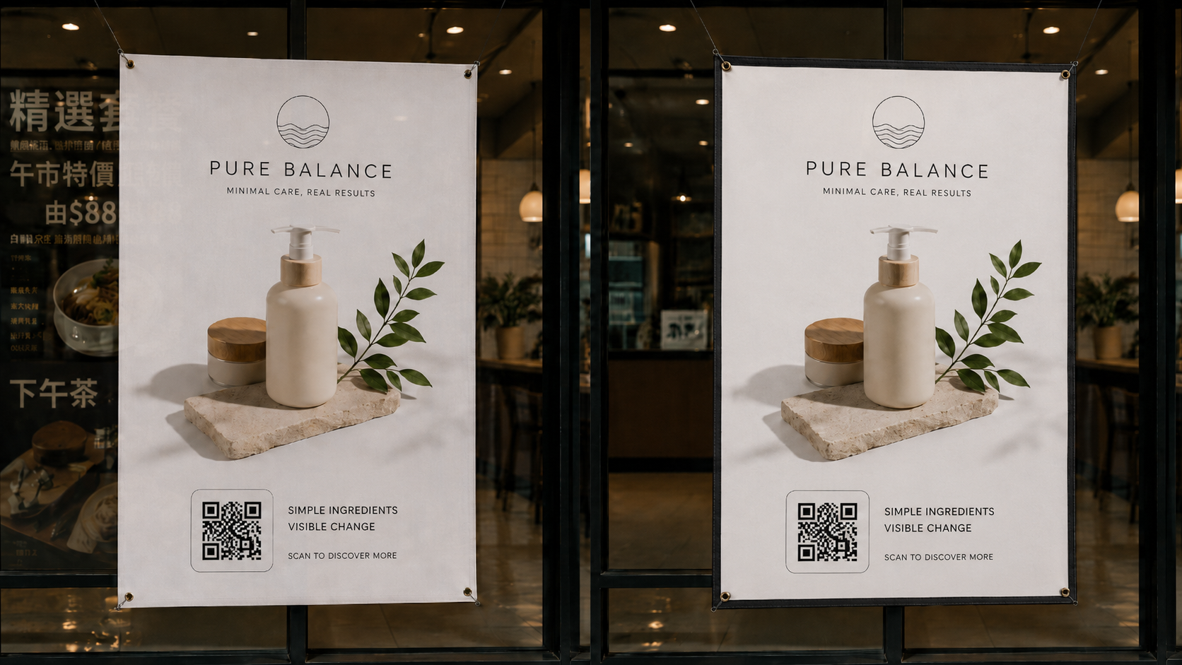 普通啞面 Banner 同黑底 Banner 有咩分別？看背景、設計顏色與背光