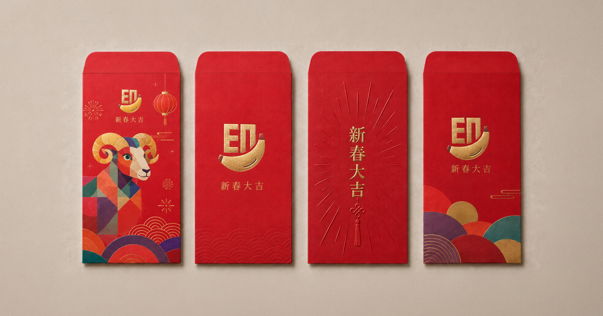 企業利是封印刷用彩色、燙金定浮雕燙金？先看 Logo 同祝福語邊個做主角